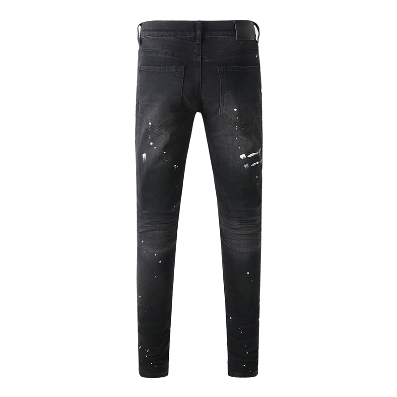 Purple Brand Jeans Pure Cotton High Street Trend #9098
