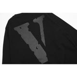 Vlone Sweatshirts Autumn and Winter Letter Big V Pattern Crew Neck