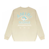 Amiri Long Sleeved Shirt Printed Trendy Pure Cotton