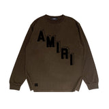 Amiri Long Sleeved Shirt Printed Trendy Pure Cotton