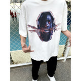 Mens Vintage T-Shirts VINTAGE Old Printed Crew Neck Short Sleeve T-Shirt