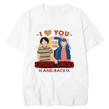 Stranger Things T Shirt Stranger Summer Cartoon Print Loose T-shirt Men and Women