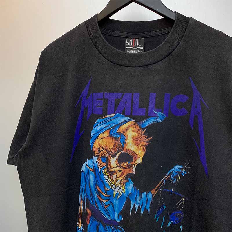 SAINT MICHAEL Vintage T Shirt Metallica James Alan Hetfield Short Sleeve
