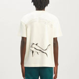 Palm Angels T Shirts Sketch Break Shark Alphabet Short Sleeve T-Shirt