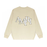 Amiri Long Sleeved Shirt Printed Trendy Pure Cotton