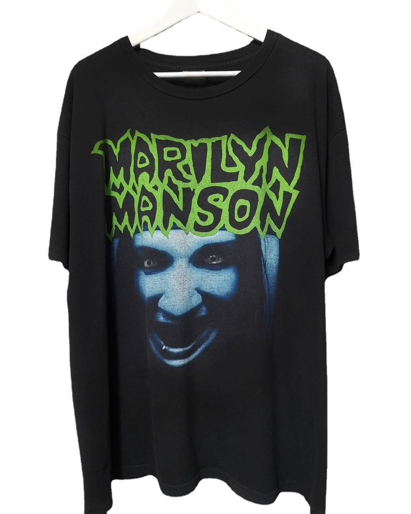 Marilyn Manson T Shirt Heavy Vintage Classic Short Sleeve T-shirt Oversize