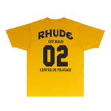 Rhude T Shirts Printed Trendy Pure Cotton