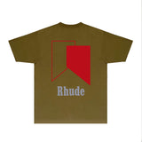 Rhude T Shirts Printed Trendy Pure Cotton