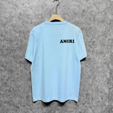 Amiri t shirts letterprinting short sleeves