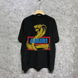 Amiri t shirts king cobra gold printing short sleeve