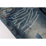 Purple Brand Jeans Pure Cotton High Street Trend