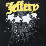 Sp5der Hoodie Cobweb Puff Print Pure Cotton