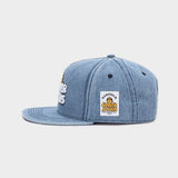 Trendy flat brimmed hat cowboy cartoon cat adjustable