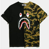 WGM Shirt Spring and Summer Color Matching Printed Short Sleeve T-shirt