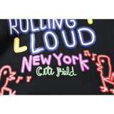 Cpfm Hoodie Travis Scott Rolling Neon Headliners Color Hand Painted Graffiti Hooded