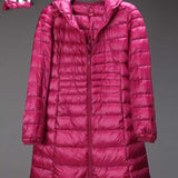 Women Winter Coats Puffer Jacket Down Coat Autumn and Winter Hooded Down Jacket Mid-Length Women's Coat