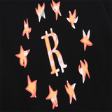 Rhude Hoodie Five-Pointed Star Print Hip Hop Men's and Women's Casual Hooded Sweater