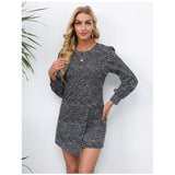 Nina Parker Graffiti Dress Long Sleeve Short Dress Dress