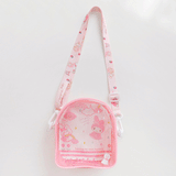 My Melody Bag Cute Clow M Cinnamoroll Babycinnamoroll Melody Raincoat Series PVC Cartoon Backpack Japanese Girl Heart Cartoon Crossbody Bag Kulomi