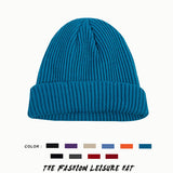 Toboggan Hat Female Autumn Winter Solid Color Woolen Hat Female Knitted Hat