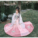 Chinese Traditional Dress Embroidered Large Swing Dress