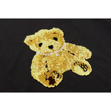 We11 Done T Shirts Cartoon Bear Badge Printed Oversize Loose Couple