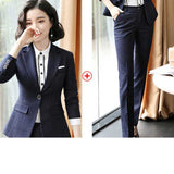 Women's Autumn Uniform Designs Formal Style Office Lady Bussiness Attire Work Suit British Style Business Wear