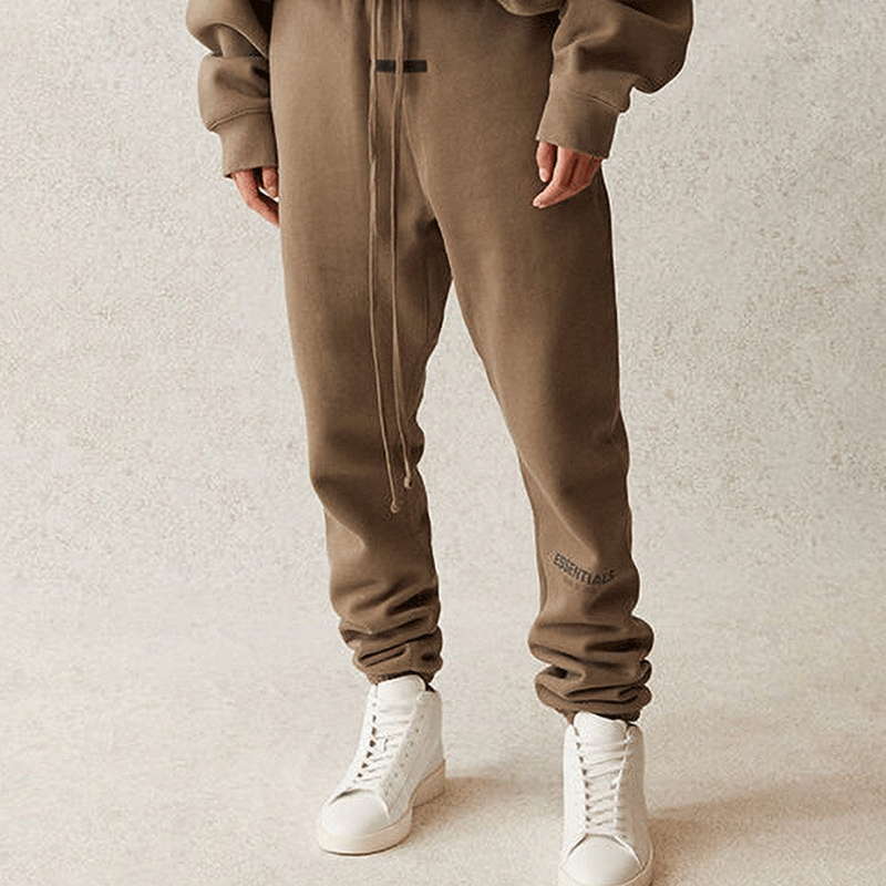 Fog Fear of God Essentials Pant Reflective Letter Sports Pants Loose Tappered Sweatpants