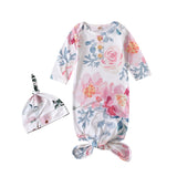 Knotted Baby Gown Toddler Pajamas Spring and Autumn Anti-Kicking Blanket Sleeping Bag