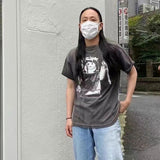 Saint Michael T Shirt Vintage Distressed Puppet Villain Printed Loose Men's and Women's T-shirt