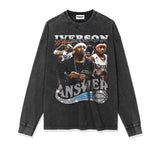 Allen Iverson Shirt Allen Iverson Printed Vintage Long Sleeve T-shirt