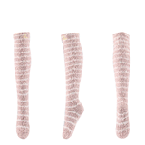 Winter Thick Knit Thigh High Socks Long Stockings Boot Autumn and Winter Coral Fleece over the Knee Women's Socks