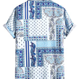 Men Hawaii Shirts Men's Short Sleeve Casual Shirt
