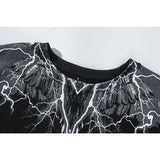 Marcelo Burlon Hoodie Lightning Feather Pattern Sweater Large Size Loose Men and Women Same Style
