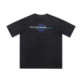 Marilyn Manson T Shirt Short Sleeve Vintage Distressed Loose round Neck T-shirt
