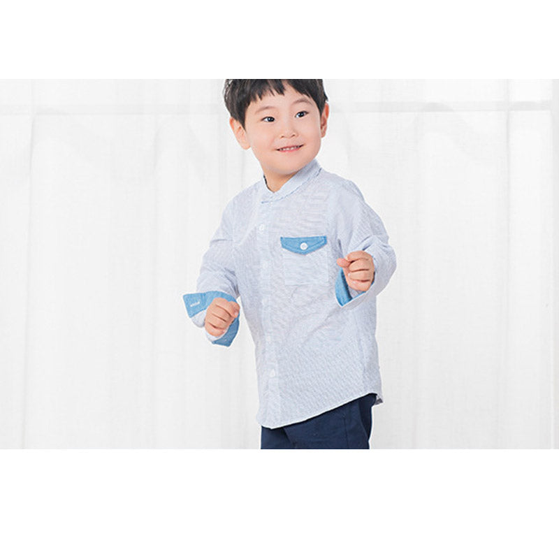 Father Son Matching Dress Shirts Travel Pack Cotton Denim Shirt Dress