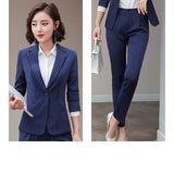 Women Autumn Uniform Designs Formal Style Office Lady Bussiness Attire Work Suit