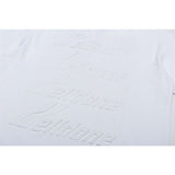 We11 Done T Shirts Letter Embossed Summer Short Sleeve Men and Women Same Style