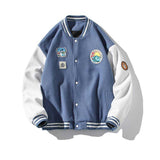 Yellow Varsity Jacket Autumn Men's Labeling Embroidered Coat Pilot Jacket Top