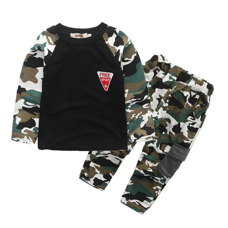 Children Boy Co Ord Spring and Autumn Fashion Sports and Leisure 2 Piece Set