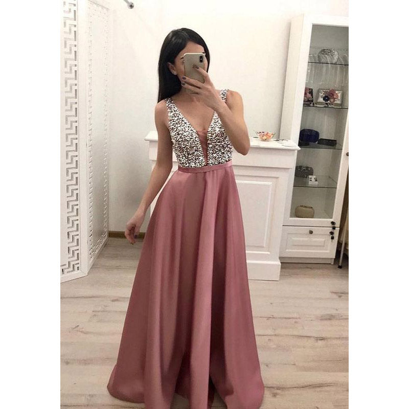 Formal Dresses & Gowns Dress Sleeveless Sequined Formal Dress
