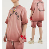 Kanye West Trust God T Shirt Summer Printed Short Sleeve Suit