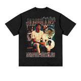 JA Morant Shirt JA Morant Printed Short-Sleeved T-shirt Heavy Cotton Vintage Distressed Sports