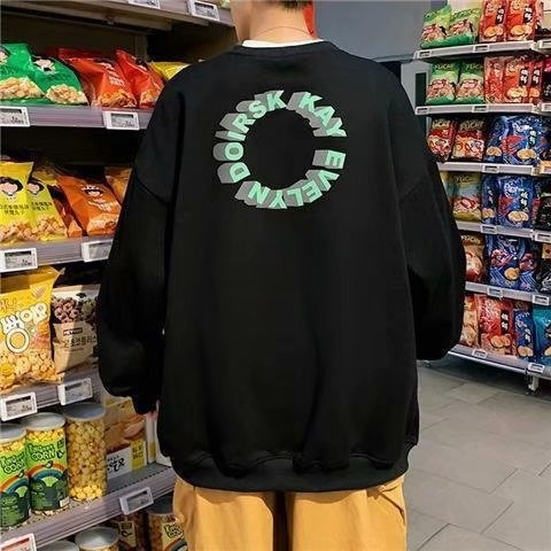 Men Sweatshirts Sweater Men's Spring and Autumn Students' Top Outerwear