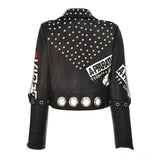 Punk Rock Jacket Rivet Fashion Punk Pu Jacket