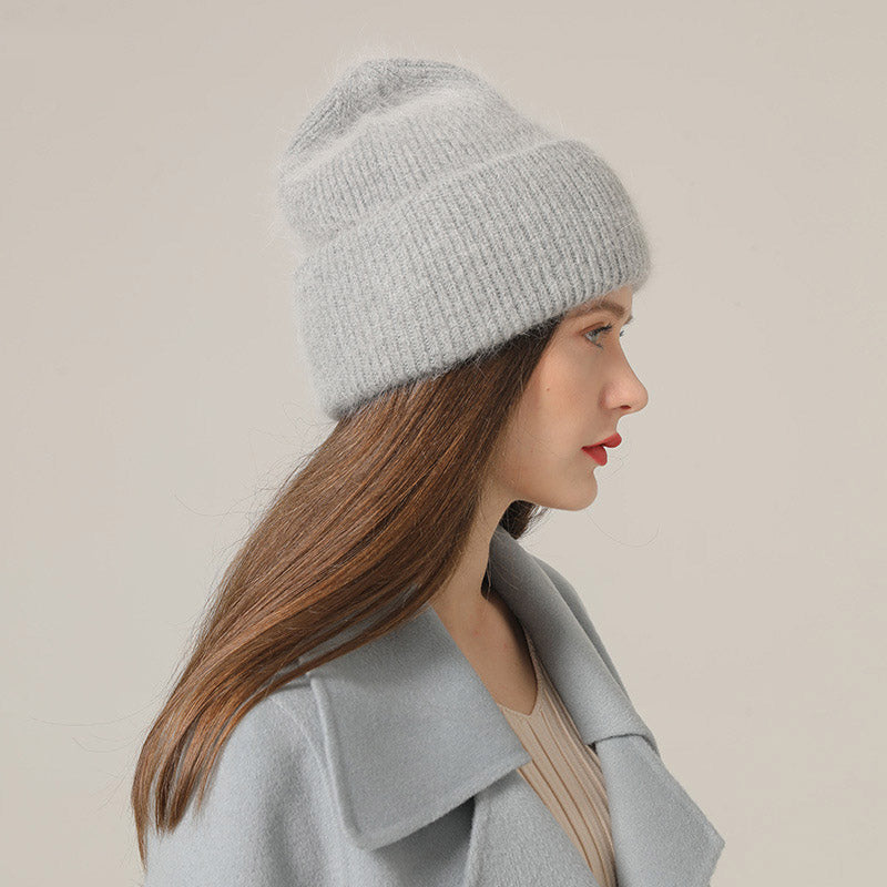 Toboggan Hat Autumn and Winter Knitted Hat Thermal Head Cover Ear Protection