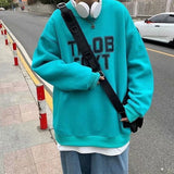 Men Sweatshirts Sweater Men's Loose round Neck Autumn Printing