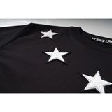 GVC T Shirt Flocking Five-Pointed Star Pure Cotton Loose T-shirt Men and Women