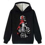 Stranger Things Hoodie Children's Cartoon Printed Casual Fleece-Lined Hoodie Sweater