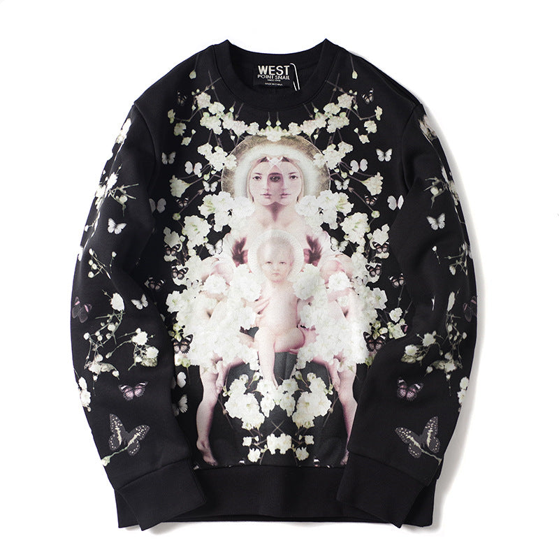 GVC Hoodie Virgin Pattern Cotton Loose Fleece